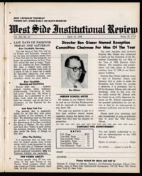 West Side Institutional Review Vol. XXI No. 31