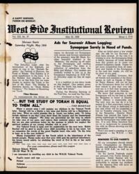 West Side Institutional Review Vol. XXI No. 37