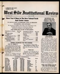 West Side Institutional Review Vol. XXI No. 40