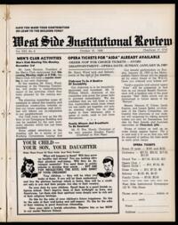 West Side Institutional Review Vol. XXII No. 08
