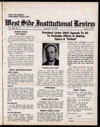 West Side Institutional Review Vol. XXII No. 15