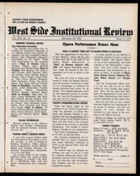 West Side Institutional Review Vol. XXII No. 16