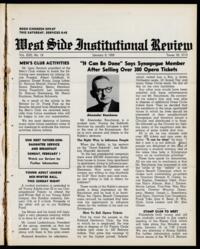 West Side Institutional Review Vol. XXII No. 18