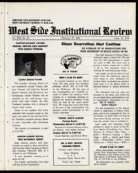 West Side Institutional Review Vol. XXII No. 25