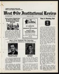 West Side Institutional Review Vol. XXII No. 29