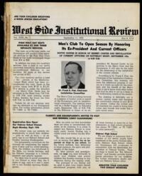 West Side Institutional Review Vol. XXIII No. 01