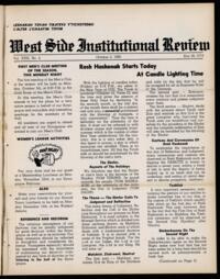 West Side Institutional Review Vol. XXIII No. 04