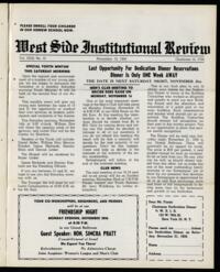 West Side Institutional Review Vol. XXIII No. 10