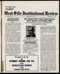West Side Institutional Review Vol. XXIII No. 11