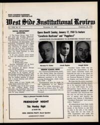 West Side Institutional Review Vol. XXIII No. 12