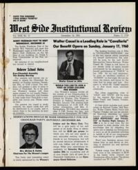 West Side Institutional Review Vol. XXIII No. 15