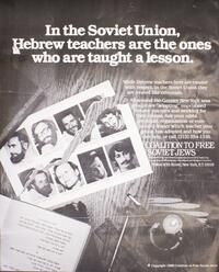 In the Soviet Union, Hebrew teachers are the ones who are taught a lesson