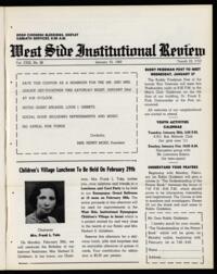 West Side Institutional Review Vol. XXIII No. 20