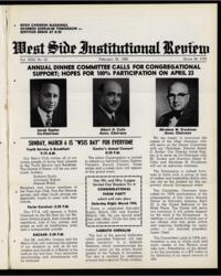 West Side Institutional Review Vol. XXIII No. 25