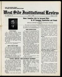 West Side Institutional Review Vol. XXIII No. 30