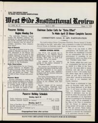 West Side Institutional Review Vol. XXIII No. 31