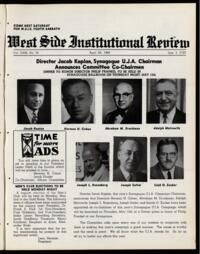 West Side Institutional Review Vol. XXIII No. 34