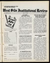 West Side Institutional Review Vol. XXIII No. 36