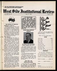 West Side Institutional Review Vol. XXIII No. 38