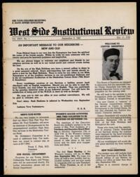 West Side Institutional Review Vol. XXIV No. 01