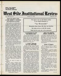 West Side Institutional Review Vol. XXIV No. 18
