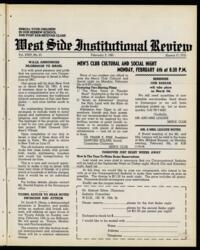 West Side Institutional Review Vol. XXIV No. 21