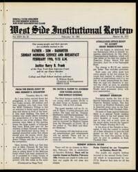 West Side Institutional Review Vol. XXIV No. 22