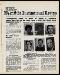 West Side Institutional Review Vol. XXIV No. 27