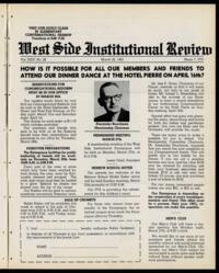 West Side Institutional Review Vol. XXIV No. 28