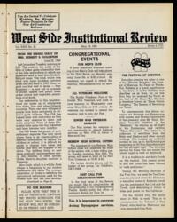 West Side Institutional Review Vol. XXIV No. 36