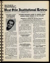 West Side Institutional Review Vol. XXV No. 09