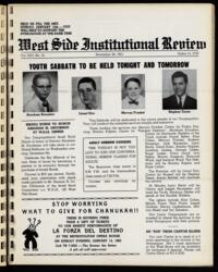 West Side Institutional Review Vol. XXV No. 10