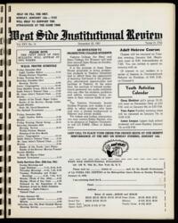 West Side Institutional Review Vol. XXV No. 14