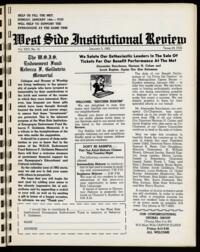 West Side Institutional Review Vol. XXV No. 15
