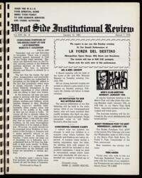 West Side Institutional Review Vol. XXV No. 16