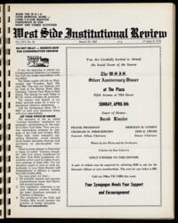 West Side Institutional Review Vol. XXV No. 26