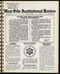 West Side Institutional Review Vol. XXV No. 30
