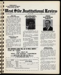 West Side Institutional Review Vol. XXV No. 34