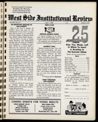 West Side Institutional Review Vol. XXV No. 35
