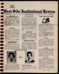 West Side Institutional Review Vol. XXVI No. 02