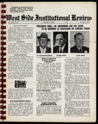 West Side Institutional Review Vol. XXVI No. 03