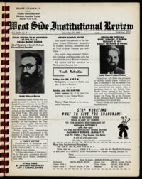 West Side Institutional Review Vol. XXVI No. 08