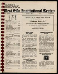 West Side Institutional Review Vol. XXVI No. 09