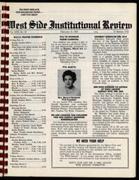 West Side Institutional Review Vol. XXVI No. 12