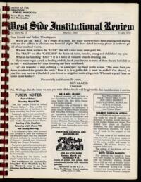 West Side Institutional Review Vol. XXVI No. 13