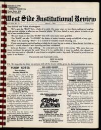 West Side Institutional Review Vol. XXVI No. 13