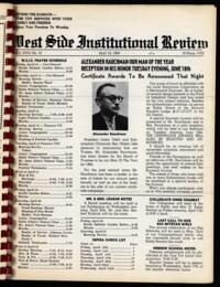 West Side Institutional Review Vol. XXVI No. 16