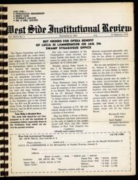 West Side Institutional Review Vol. XXVII No. 05