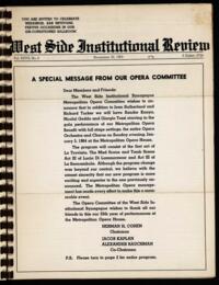 West Side Institutional Review Vol. XXVII No. 06