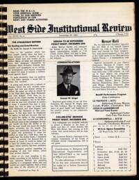 West Side Institutional Review Vol. XXVII No. 08